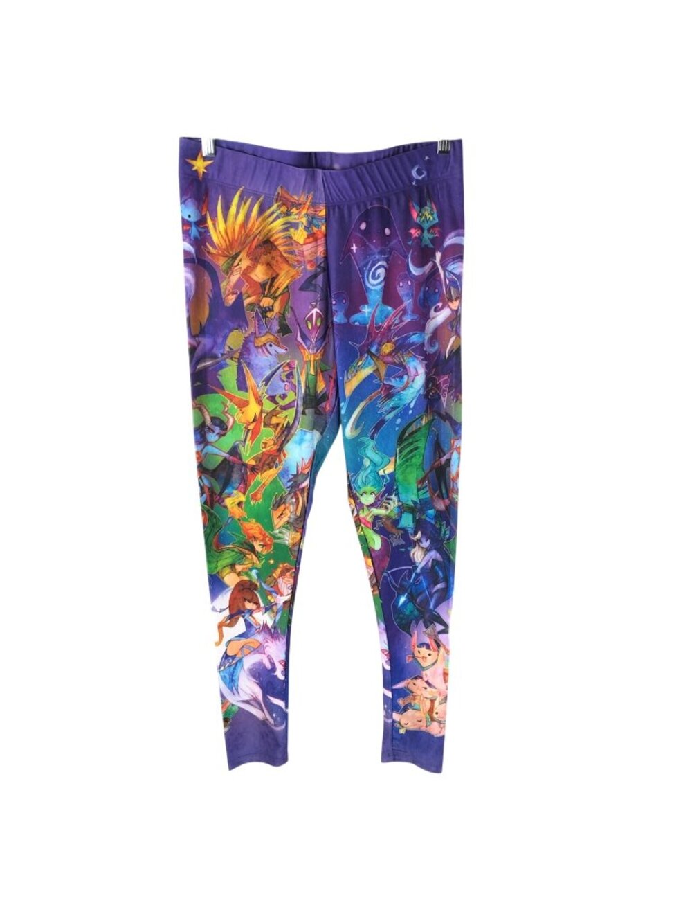 WeLoveFine Dota 2 Womens Leggings Watercolor Hero All Over Print Purple XXL